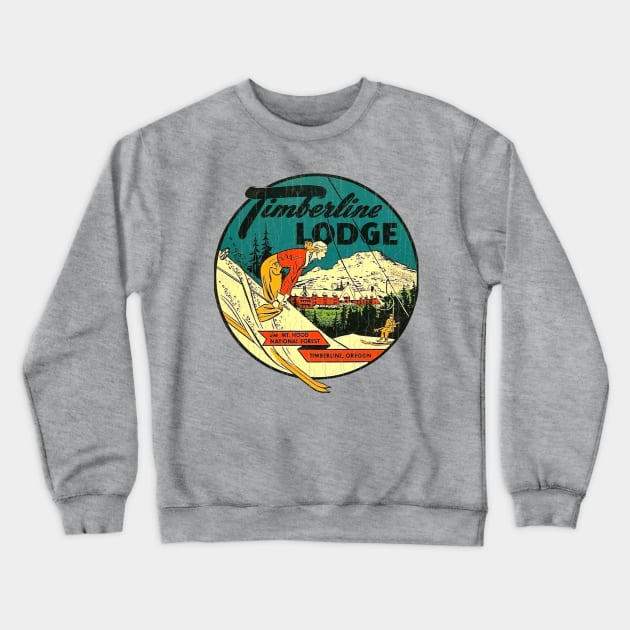 Timberline Lodge Oregon Vintage Crewneck Sweatshirt by Hilda74